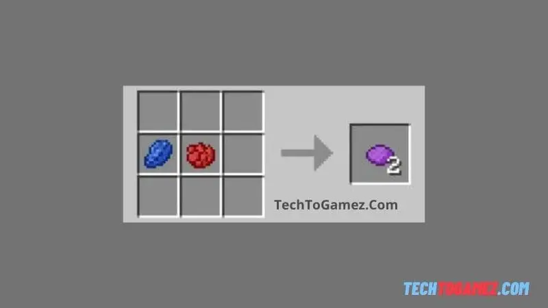How To Get Purple Dye in Minecraft Red and Blue