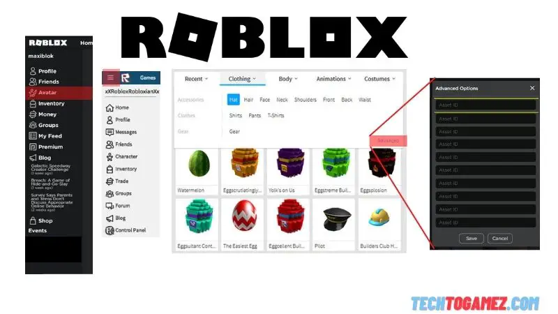 How to Wear Two Hairs on Roblox Advance Options
