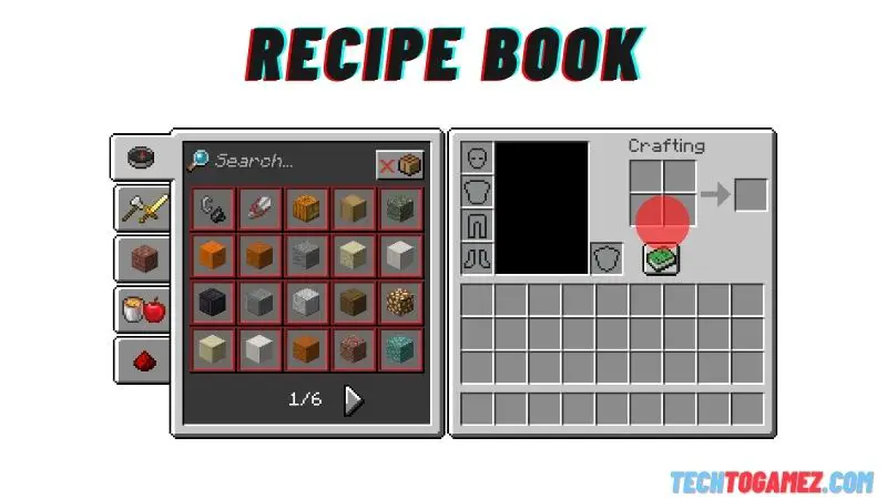 How to craft faster in Minecraft pe Recipe Book