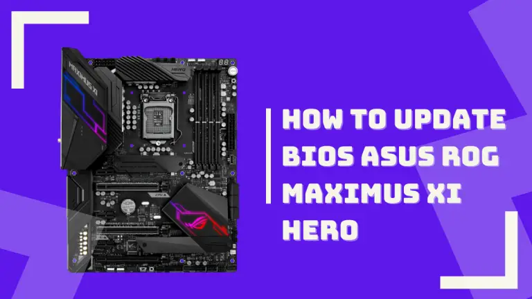 How to Update Bios ASUS ROG Maximus XI Hero