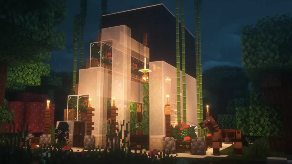 Minecraft Glass House Idea