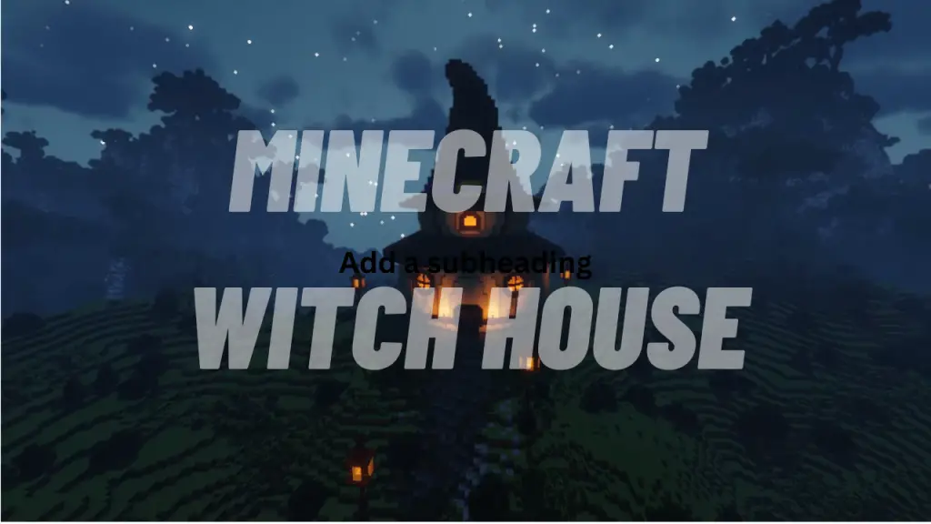 minecraft witch house ideas