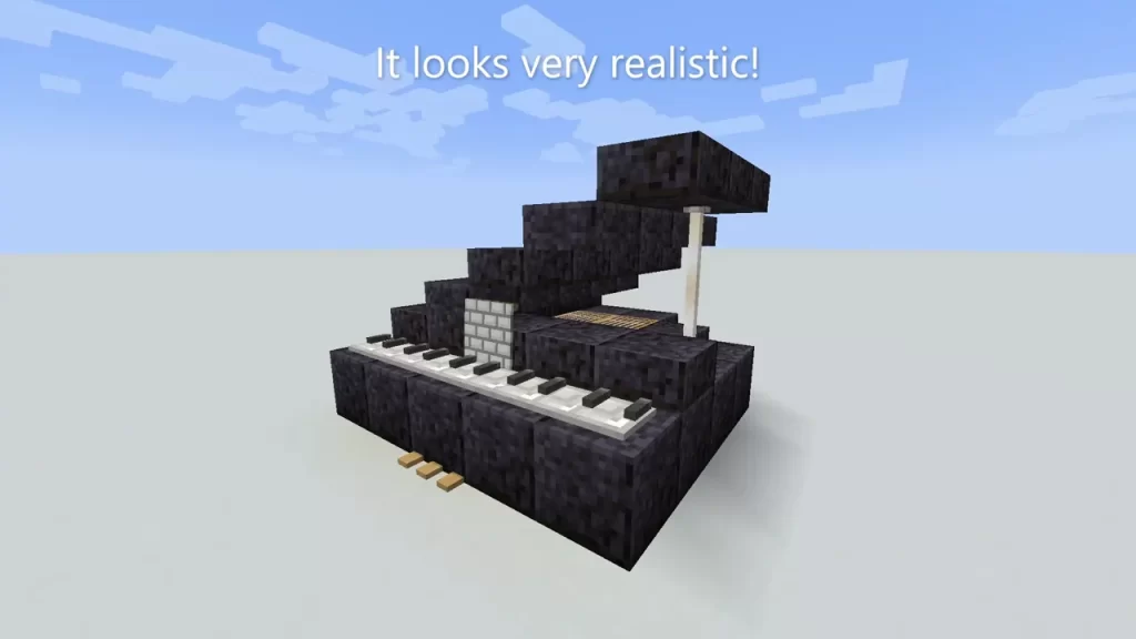 Minecraft Piano Design 