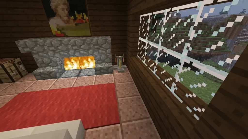Minecraft Fireplace Design