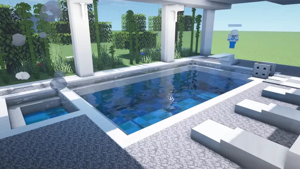 Minecraft Pool Design 