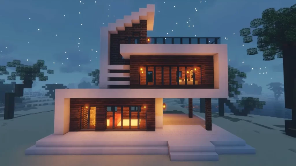 Minecraft Beach House Design
