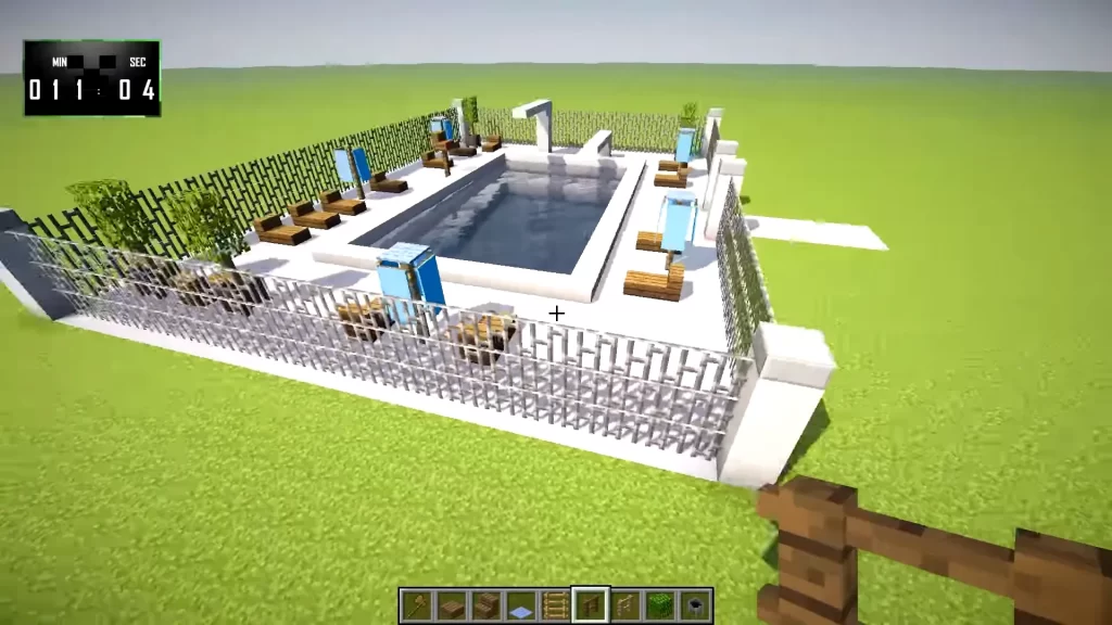 Minecraft Pool Design 
