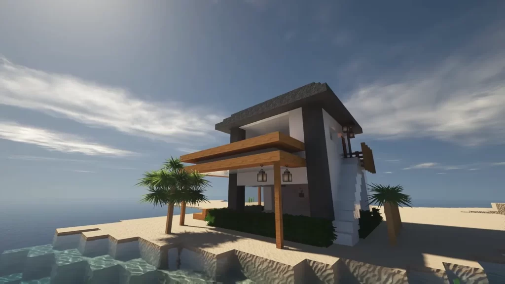 Minecraft Beach House Design